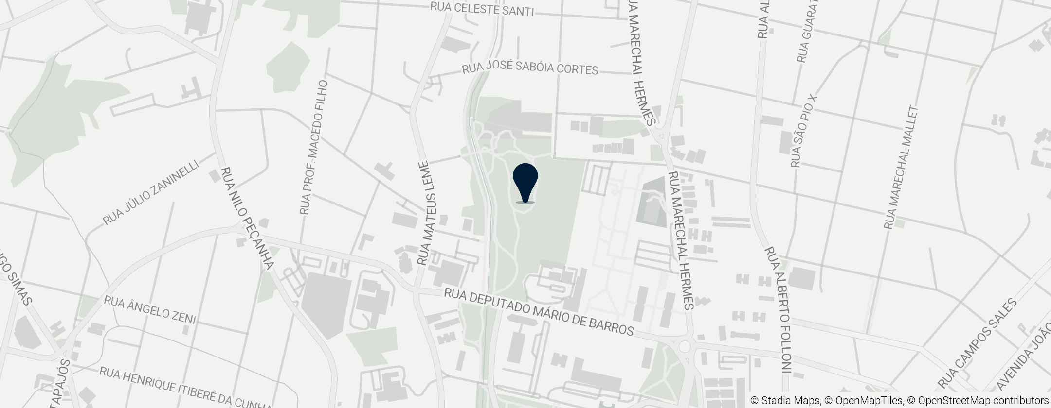 Map of Bosque Estadual Papa João Paulo II