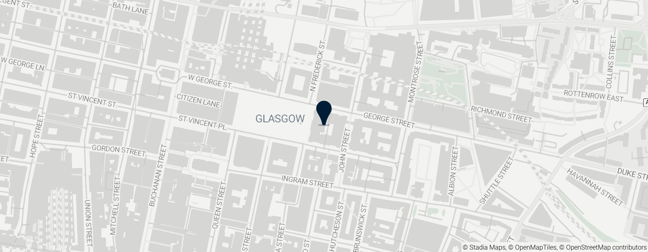 Map of Glasgow City Chambers