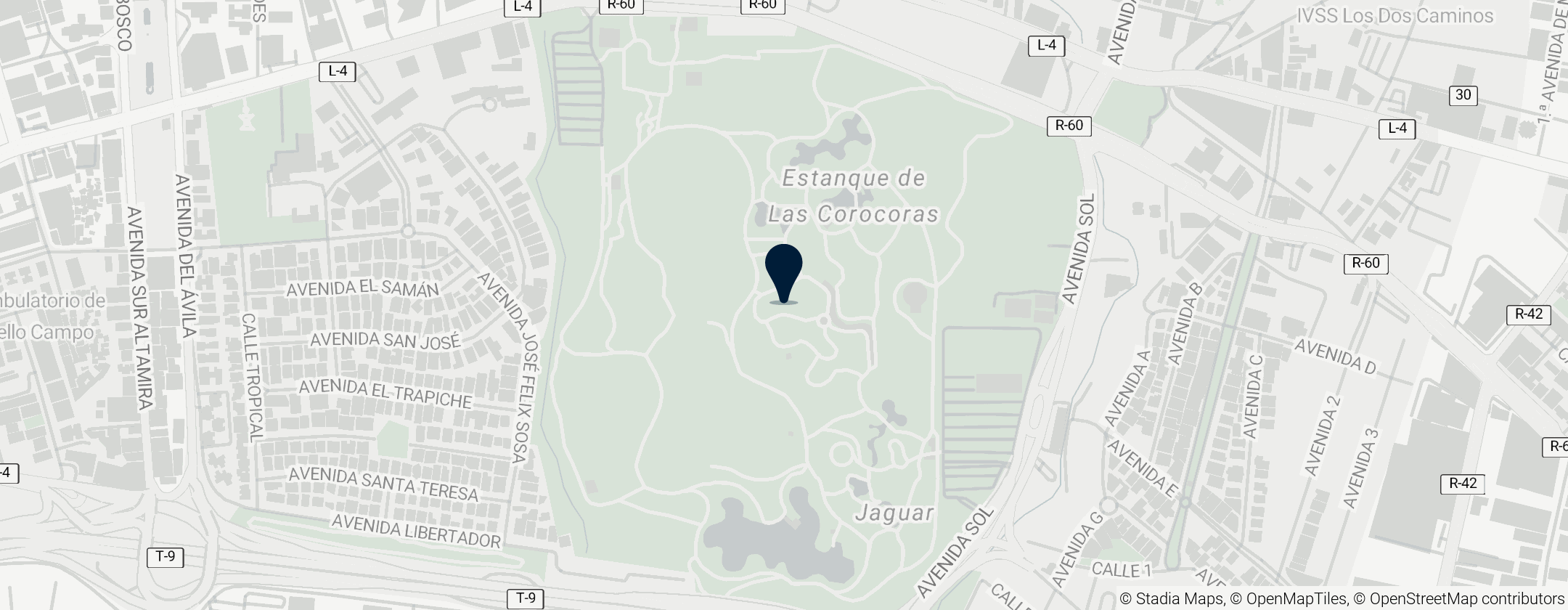 Map of Parque del Este