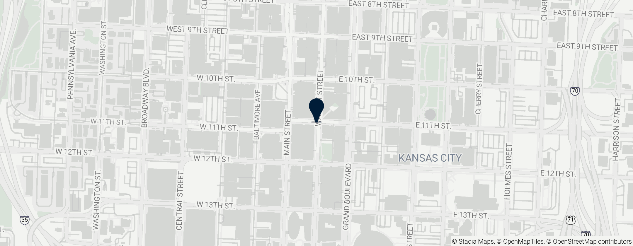 Map of Power and Light District 