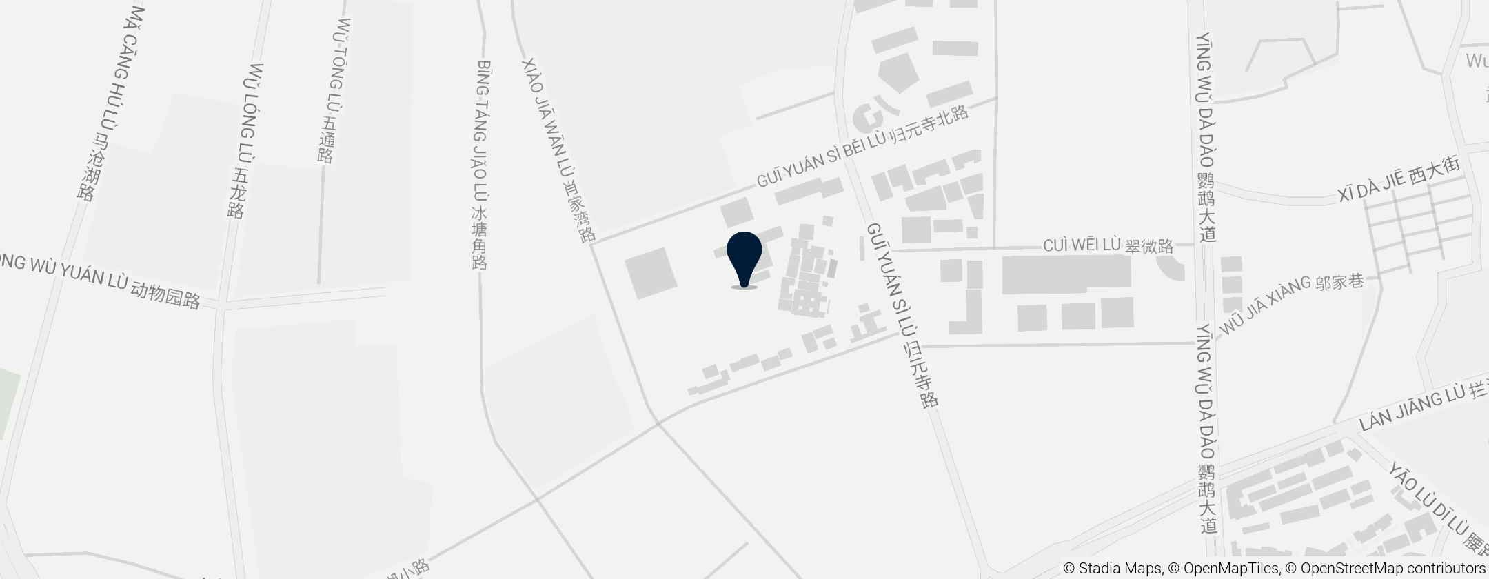 Map of Guiyuan temple