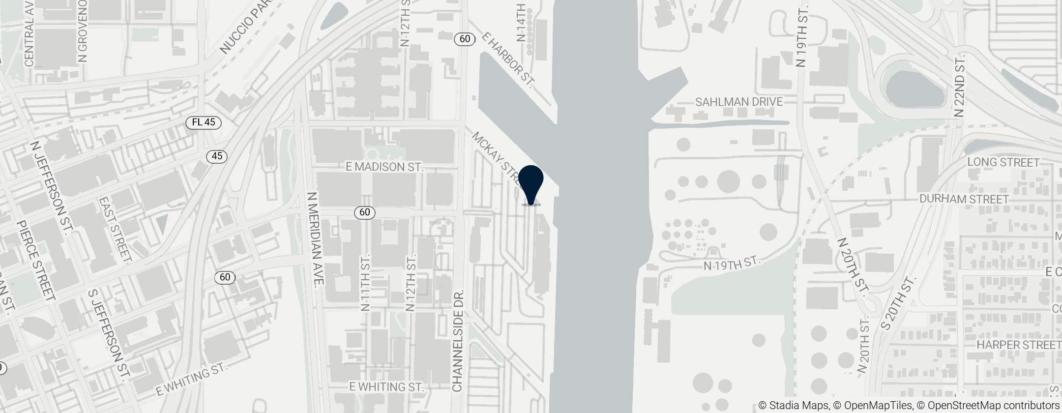 Map of Port de Tampa