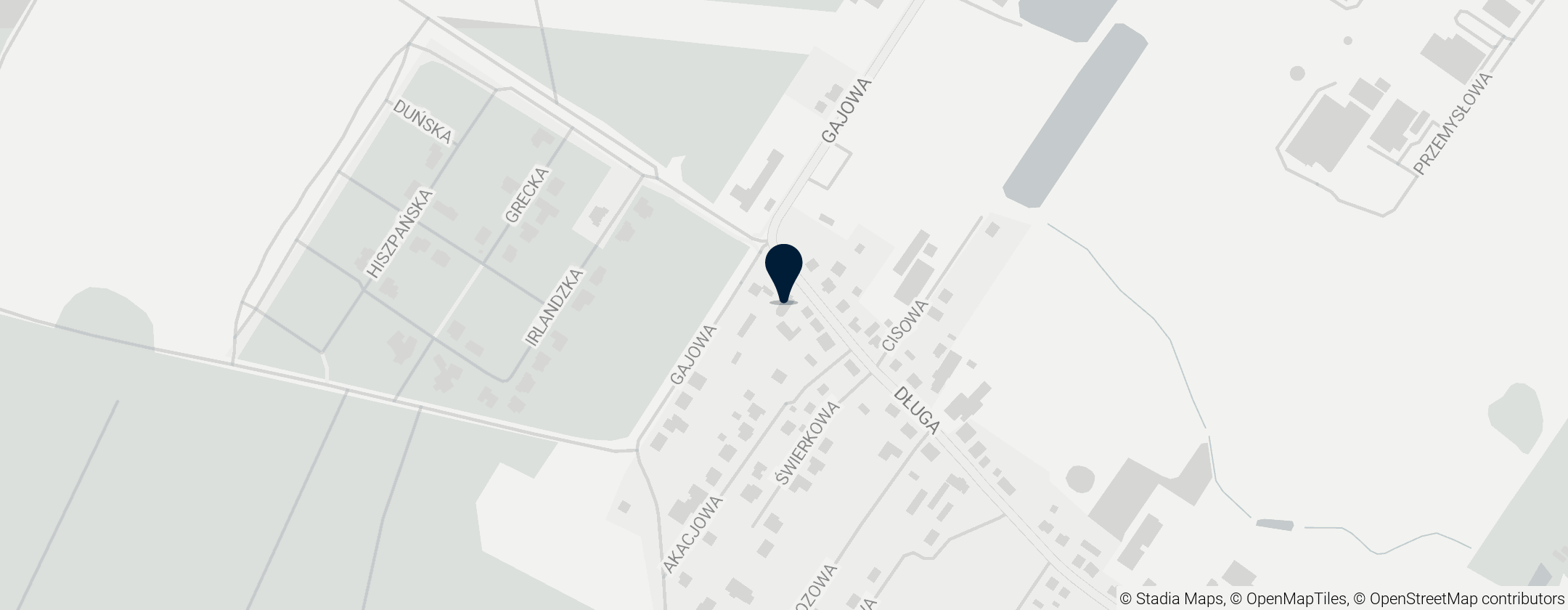 Map of Kościół Najświętszej Maryi Panny Królowej Korony Polskiej w Zakrzewie