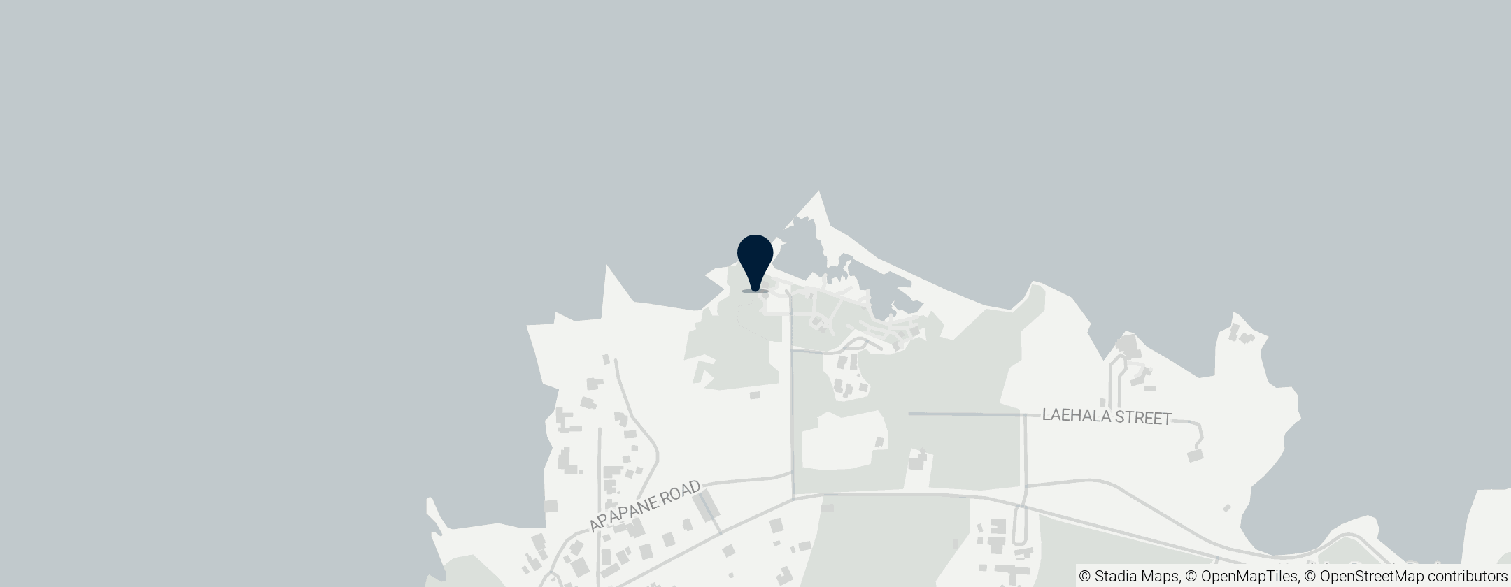 Map of Onekahakaha Beach Park