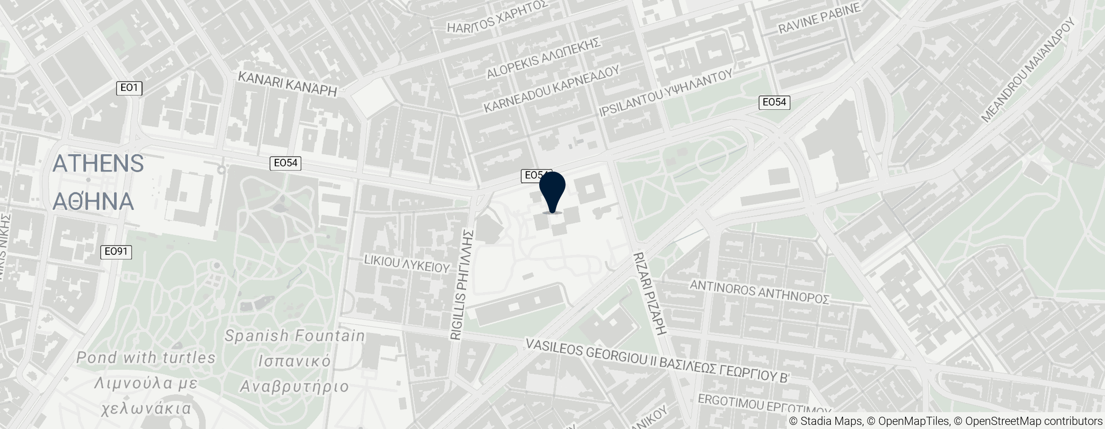 Map of Byzantine and Christian Museum