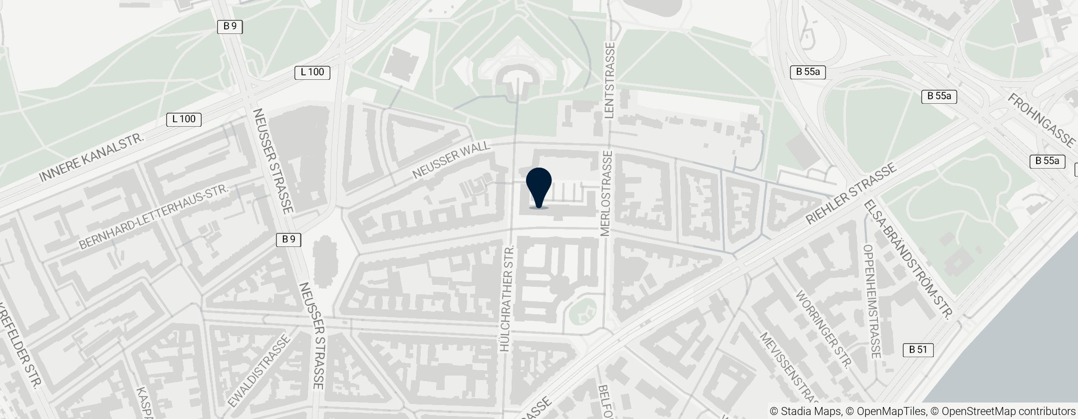 Map of Arbeitsgericht Köln