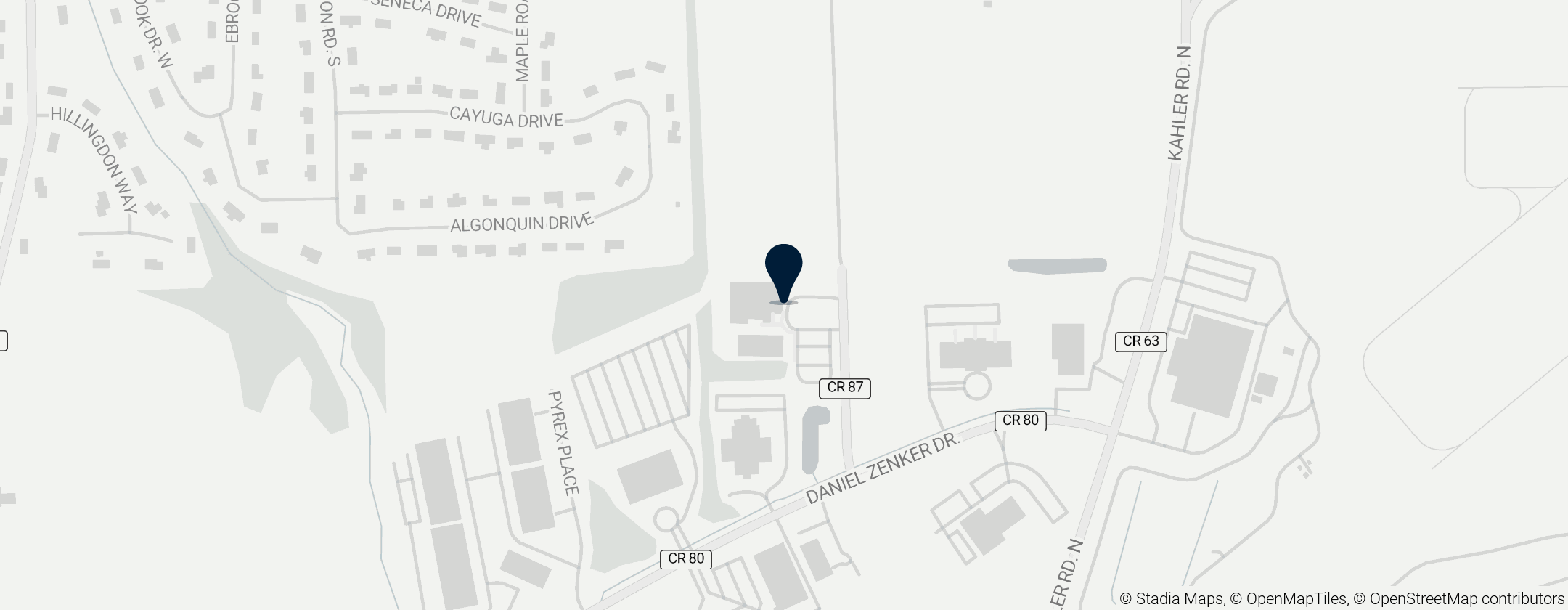 Map of Wings of Eagles Discovery Center