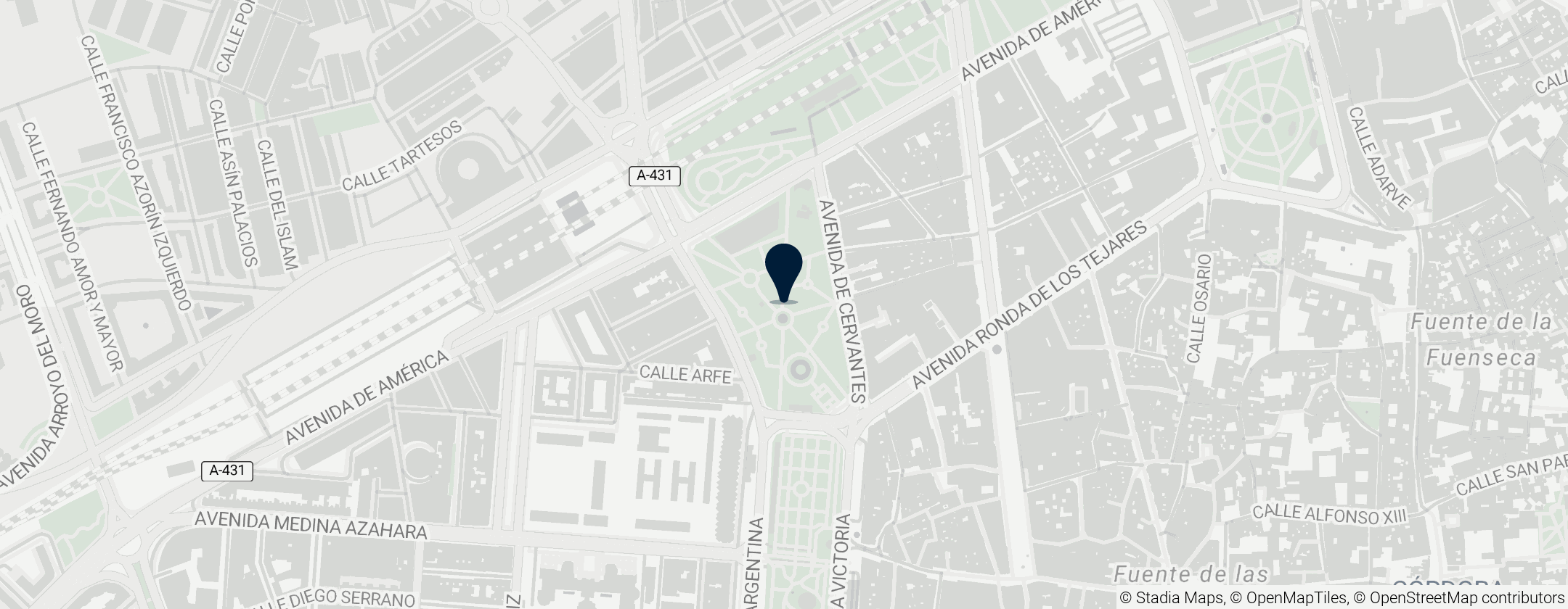 Map of Jardines de la Agricultura