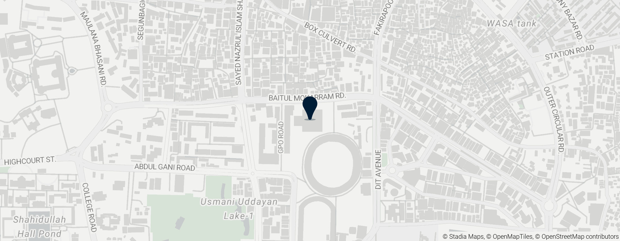 Map of Baitul Mukarram