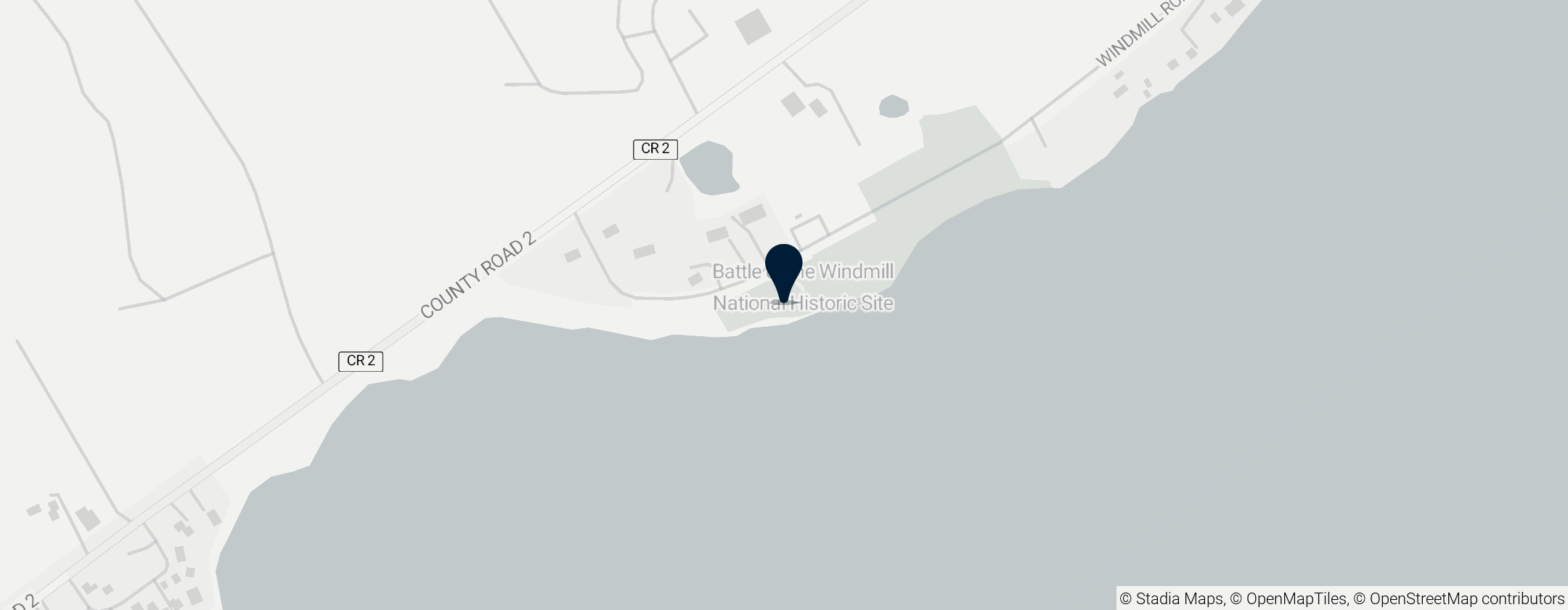 Map of Battle of the Windmill National Historic Site