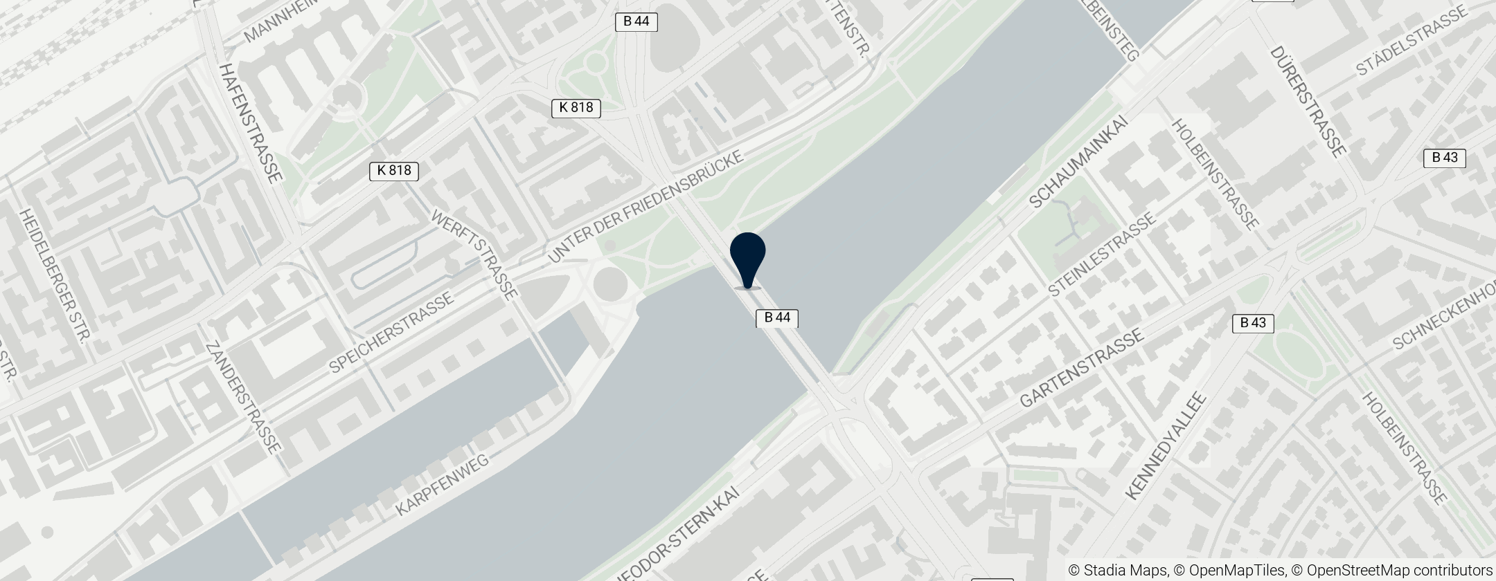 Map of Friedensbrücke