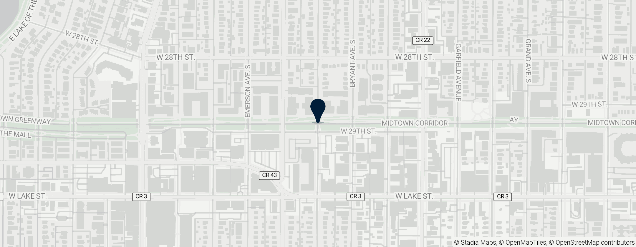 Map of Midtown Greenway