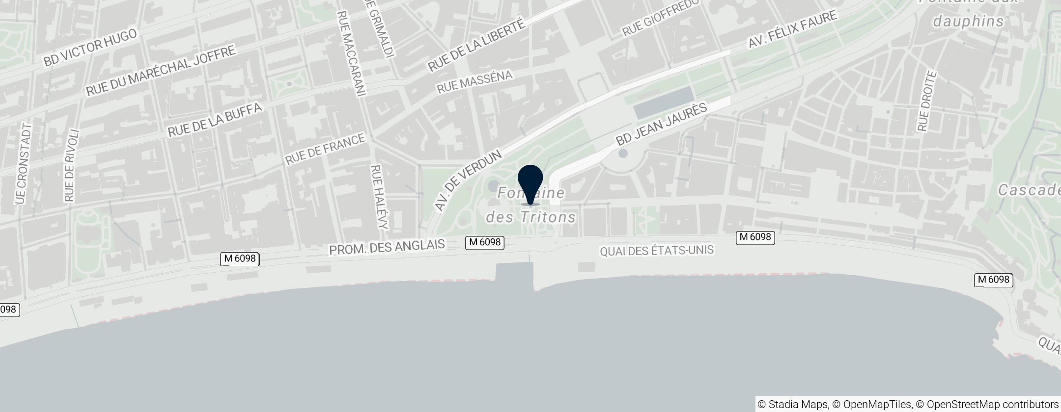 Map of Fontaine des Tritons