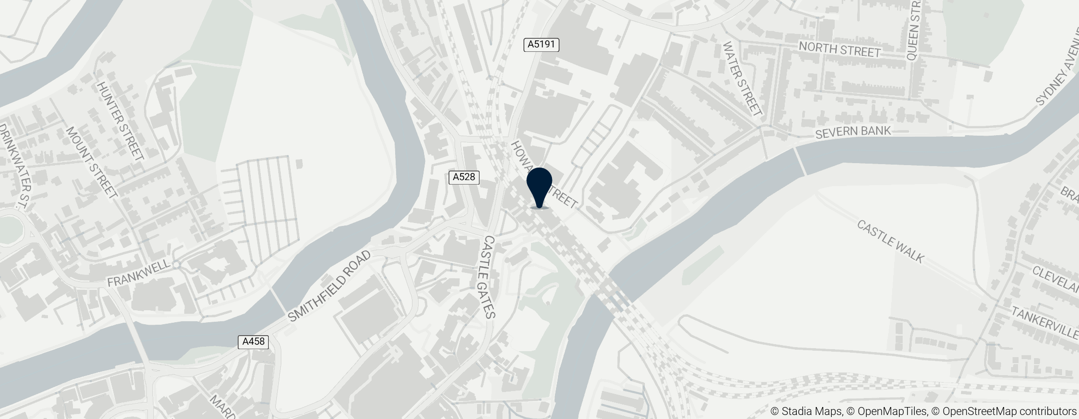 Map of Station Shrewsbury