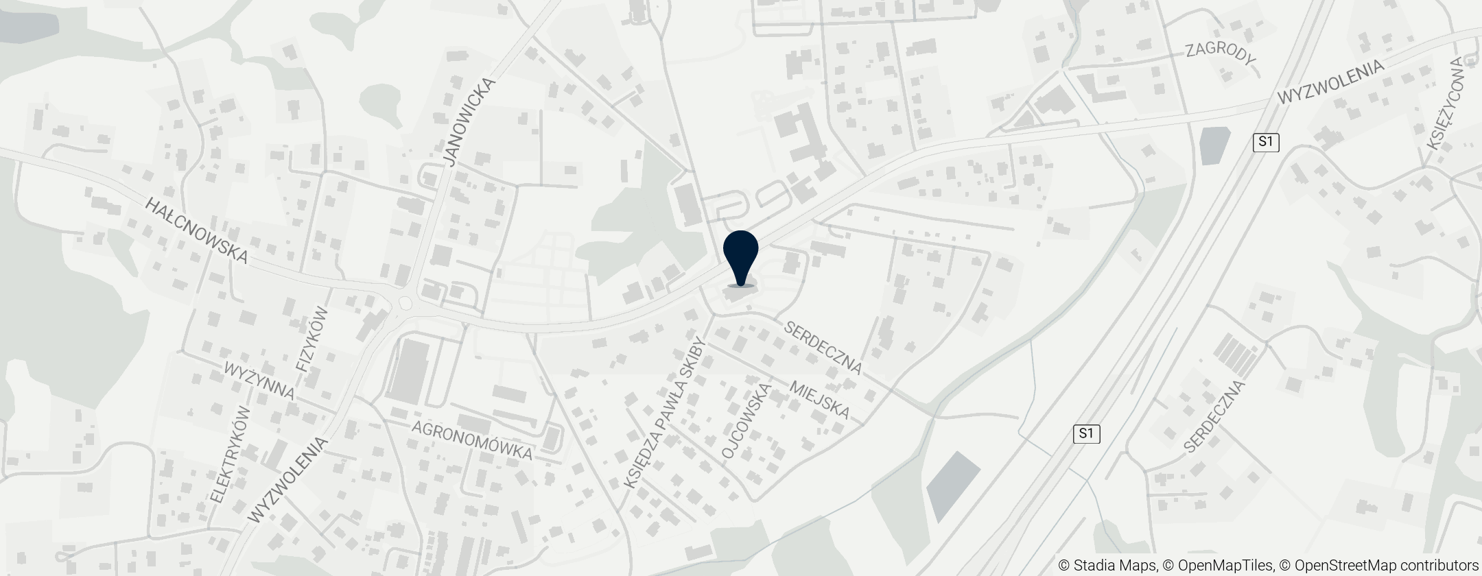 Map of Bazylika Nawiedzenia Najświętszej Maryi Panny w Bielsku-Białej