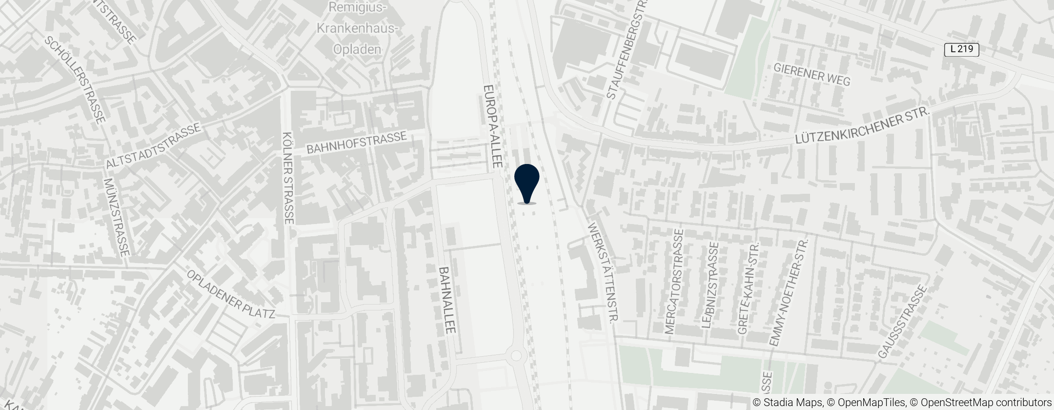 Map of Opladen station