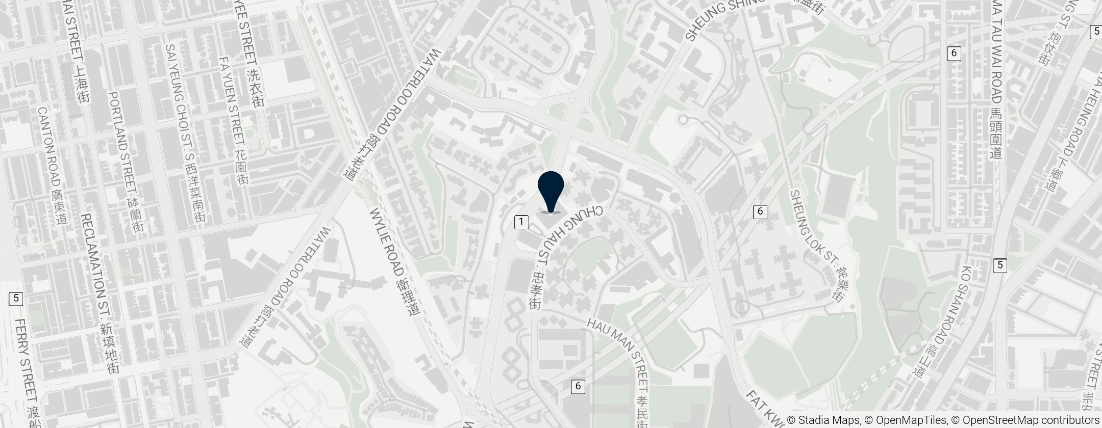 Map of The Open University of Hong Kong