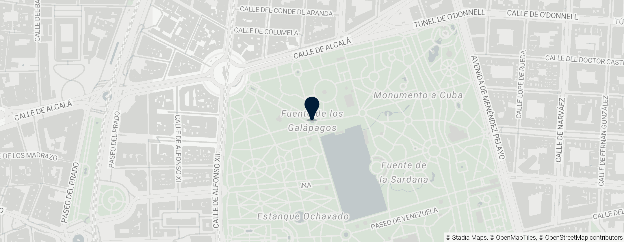 Map of Fuente de los Galápagos