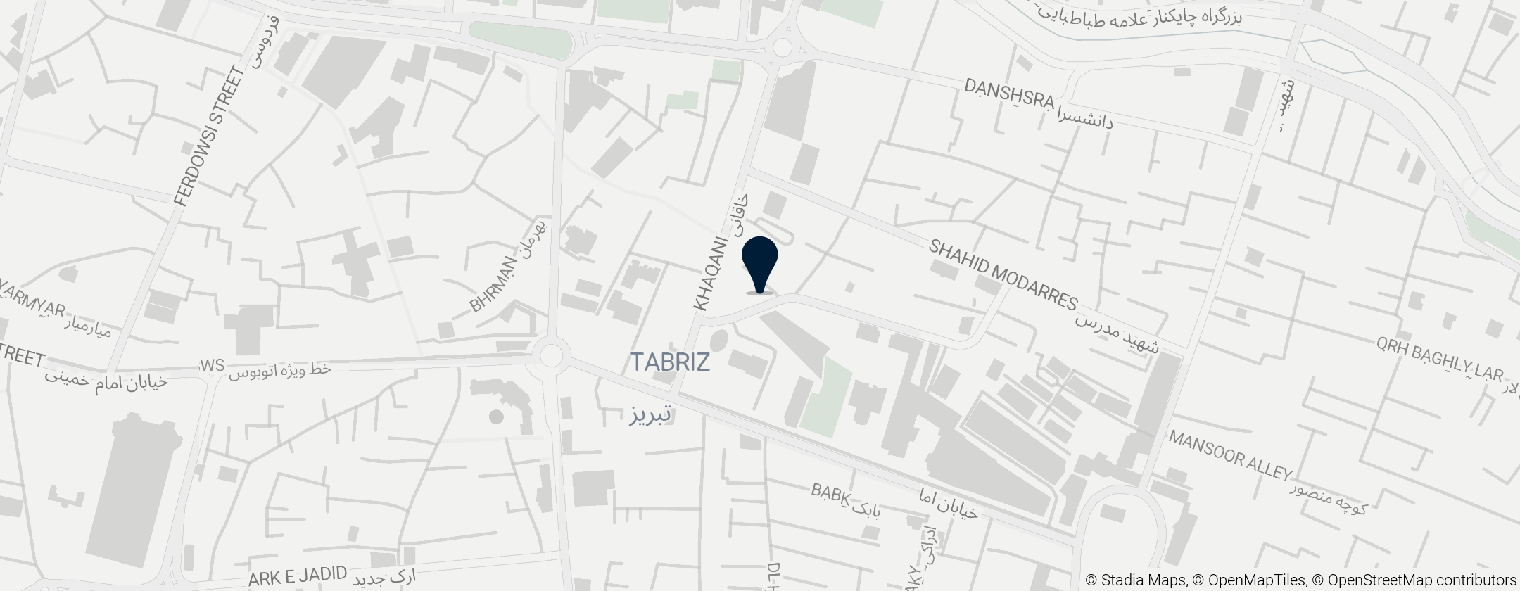 Map of Bazaar of Tabriz