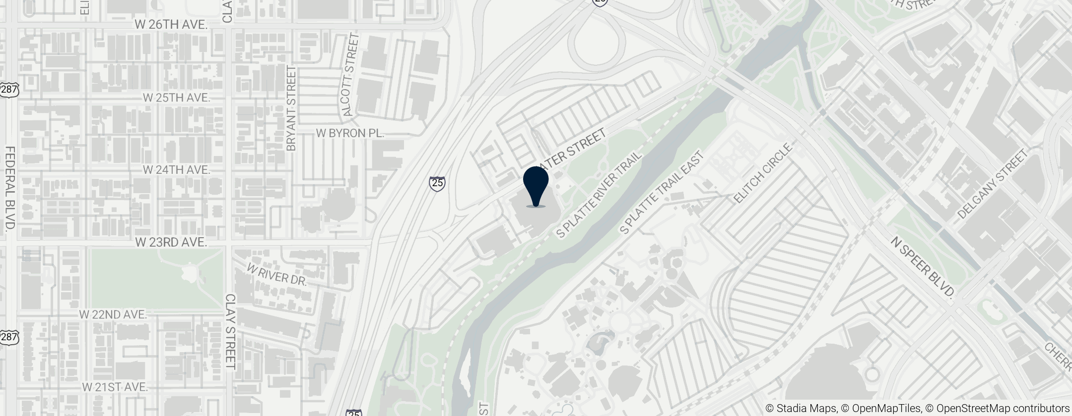 Map of Downtown Aquarium