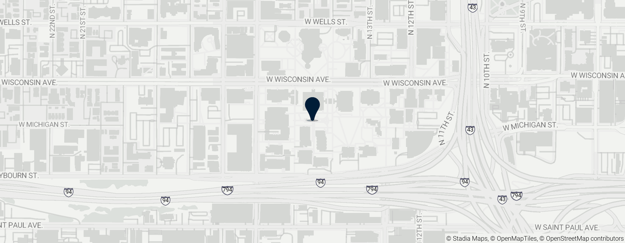 Map of Marquette University