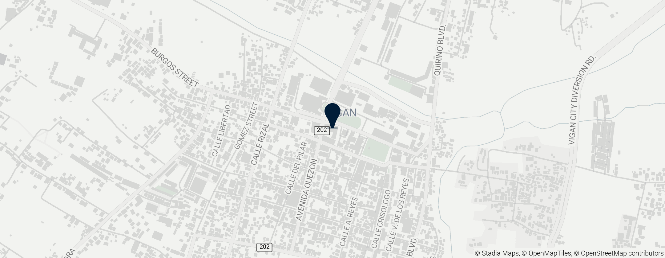 Map of Vigan City Hall