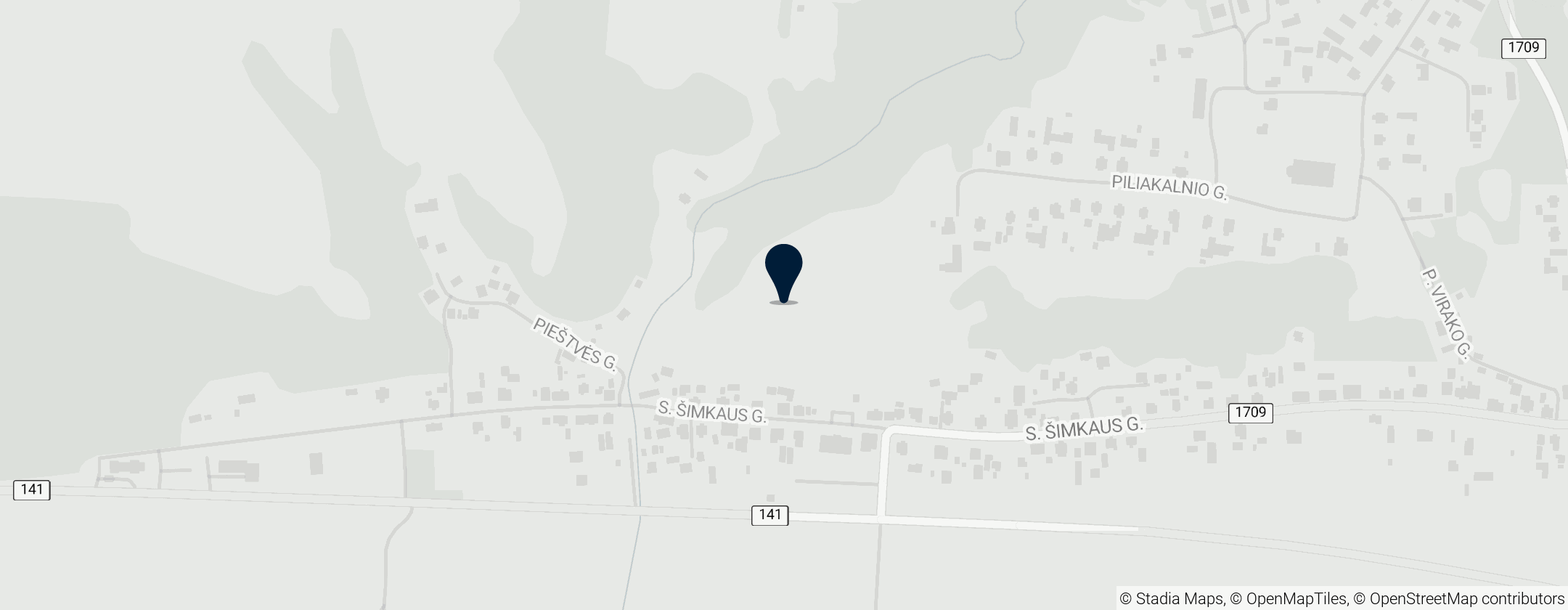 Map of Seredžiaus piliakalnis I