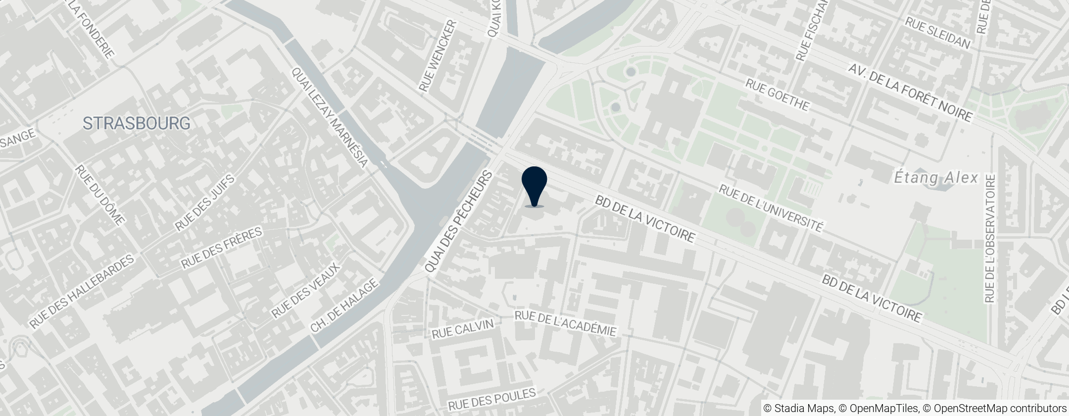 Map of Strasbourg Municipal Baths