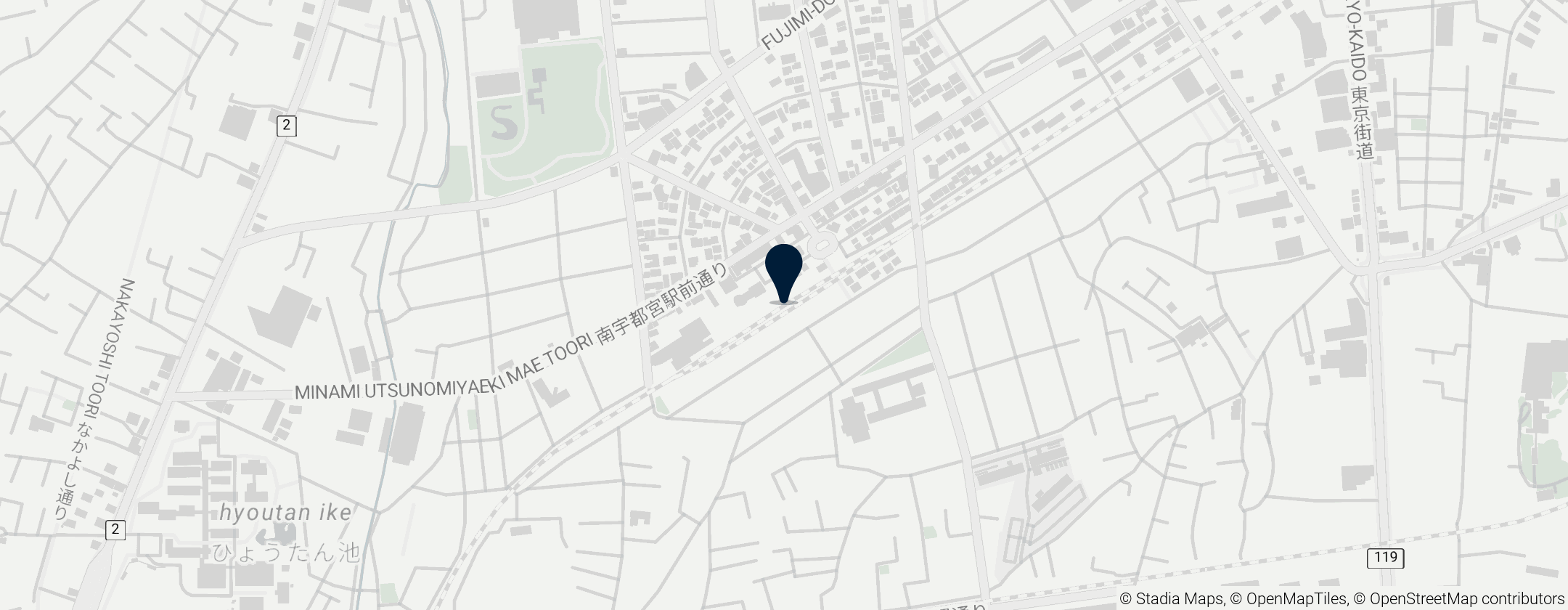 Map of Minami-Utsunomiya