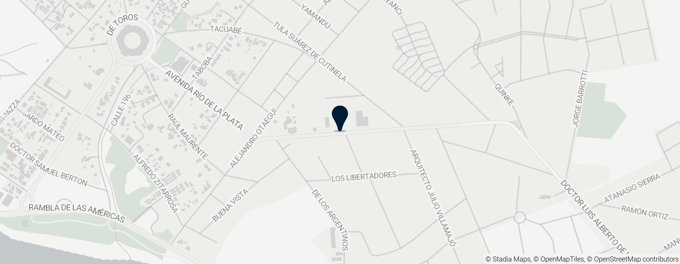 Map of Armando Calcaterra Paleontological Museum