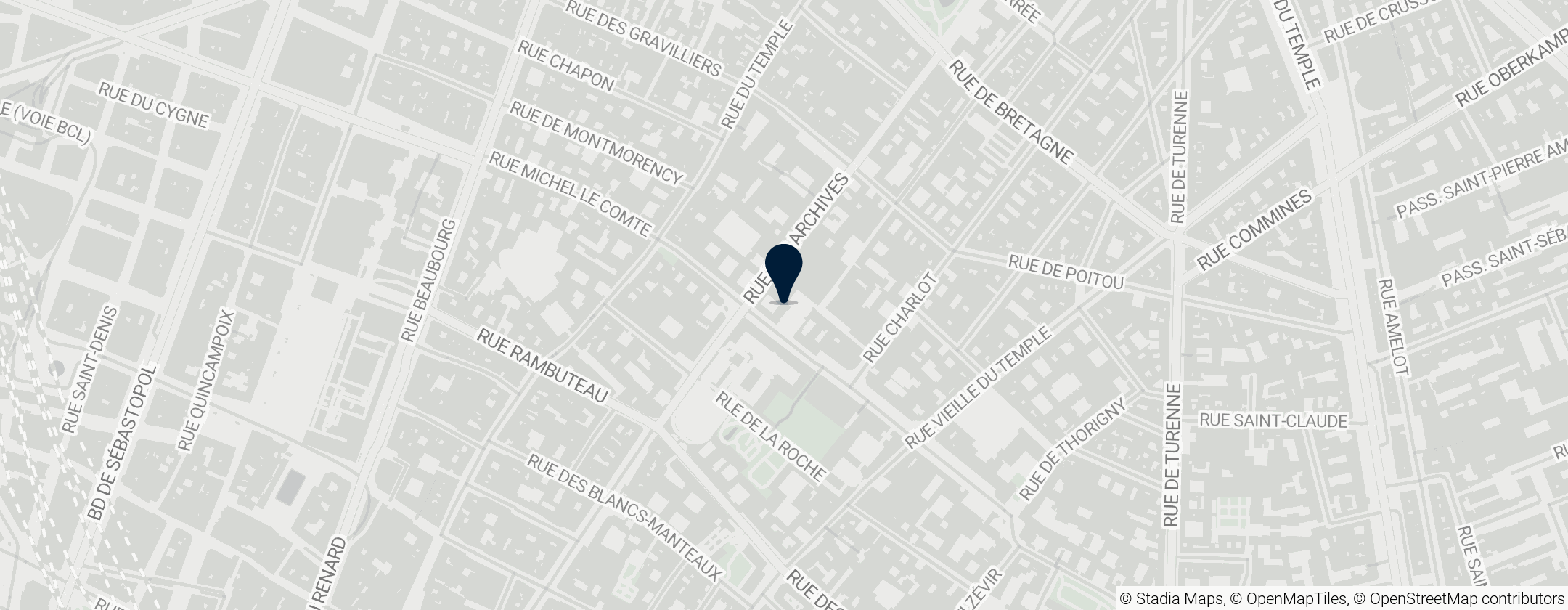 Map of Musée de la chasse et de la nature