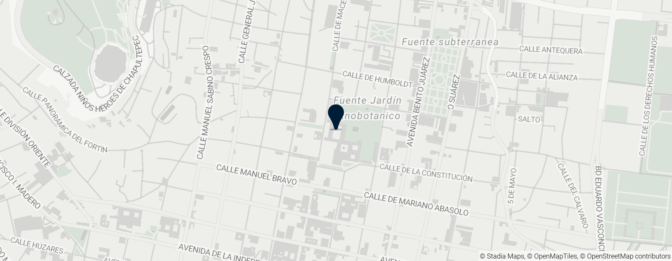 Map of Cultural Centre of Oaxaca