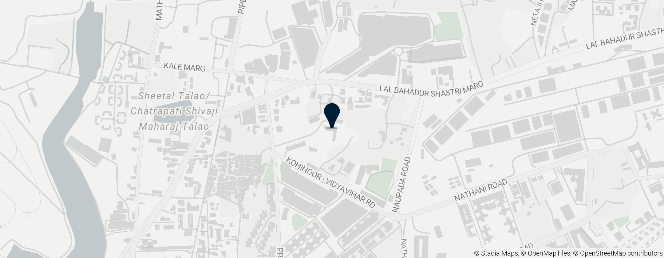 Map of Holy Cross Church, Kurla