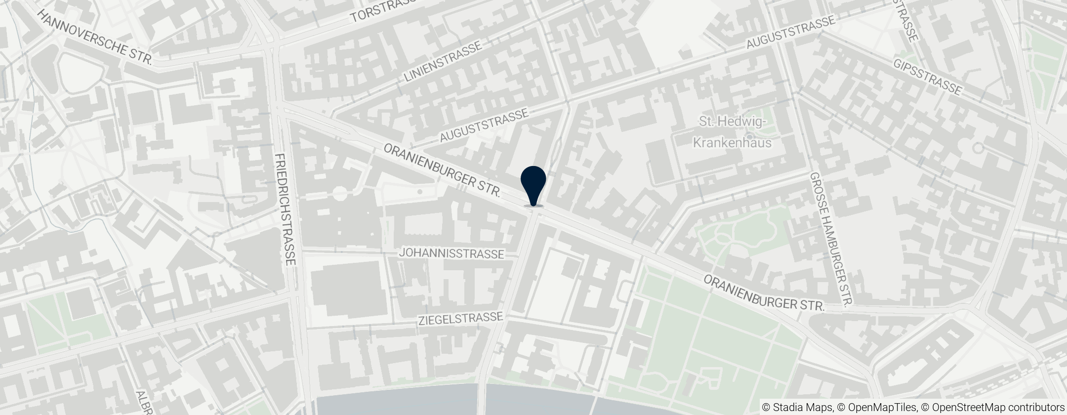 Map of Bahnhof Berlin Oranienburger Straße