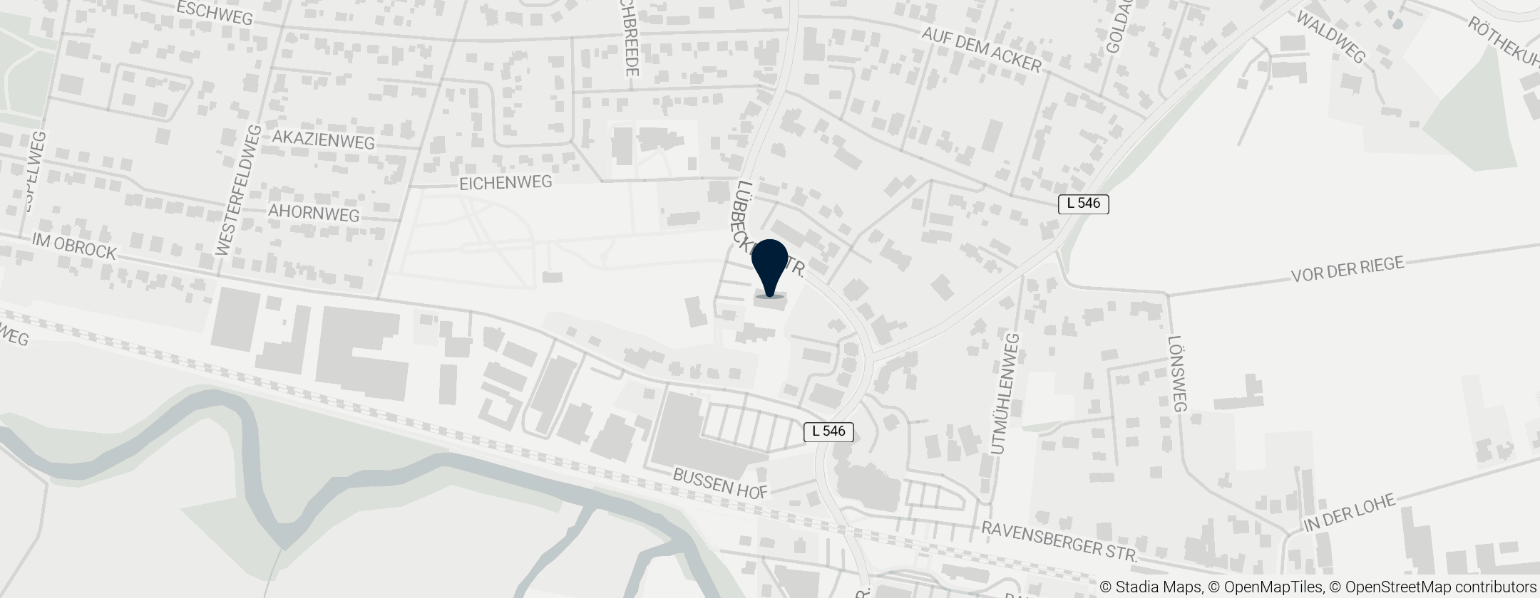 Map of Evangelische Kirche Kirchlengern