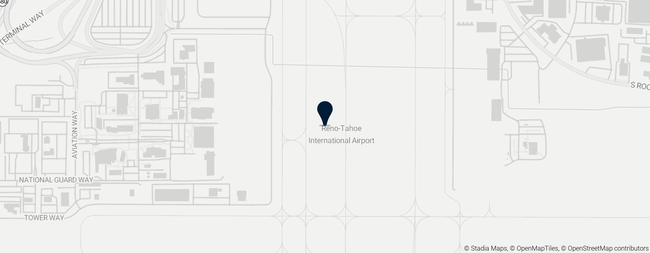 Map of Reno-Tahoe International Airport