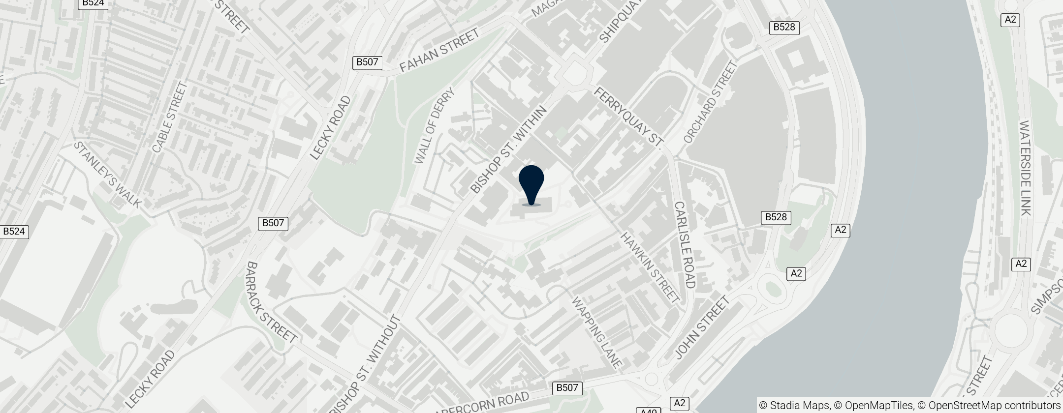 Map of Saint Columb's Cathedral