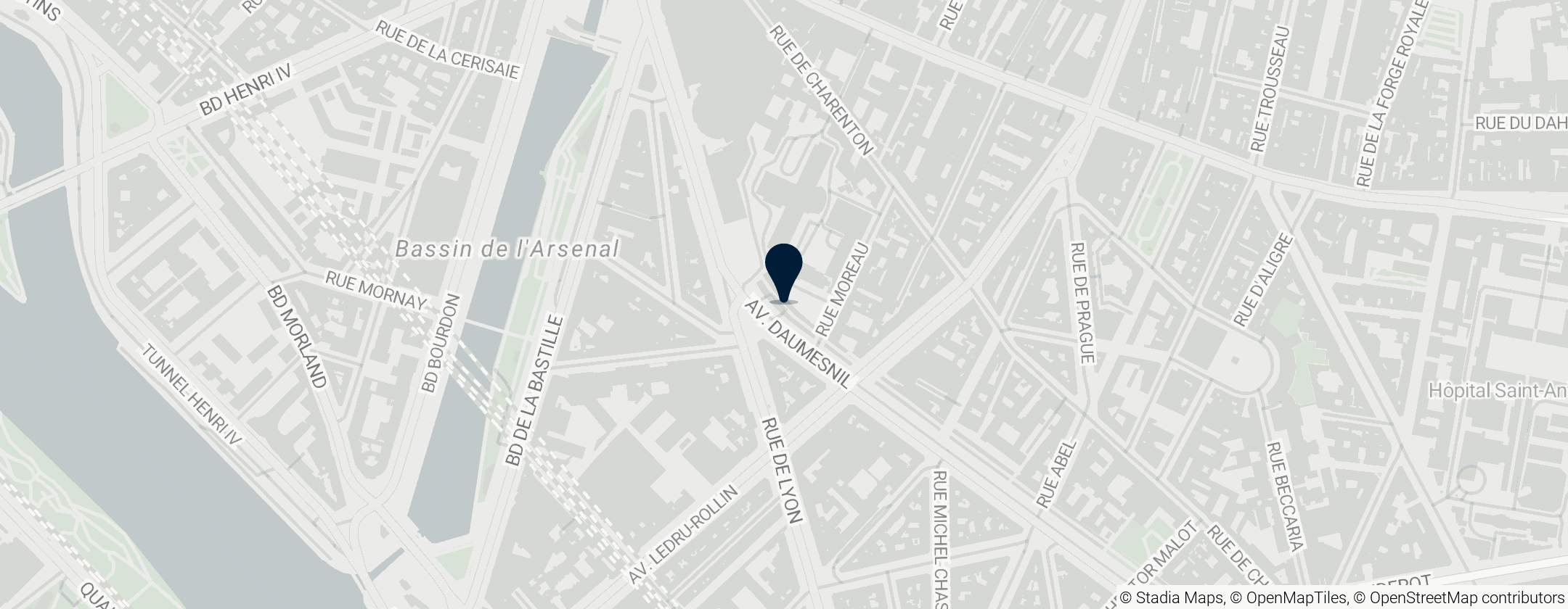 Map of Coulée Verte René-Dumont