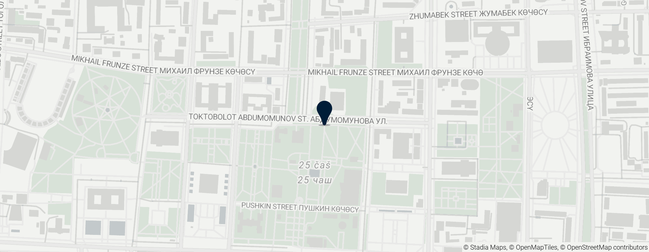 Map of Muchtar Auezov