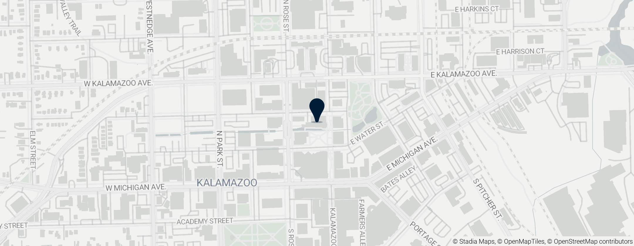 Map of Kalamazoo Valley Museum