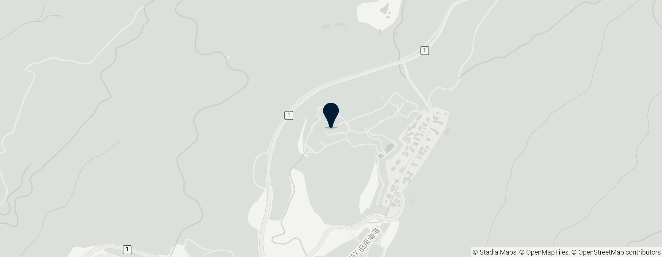 Map of Yamanaka Fort Ruins