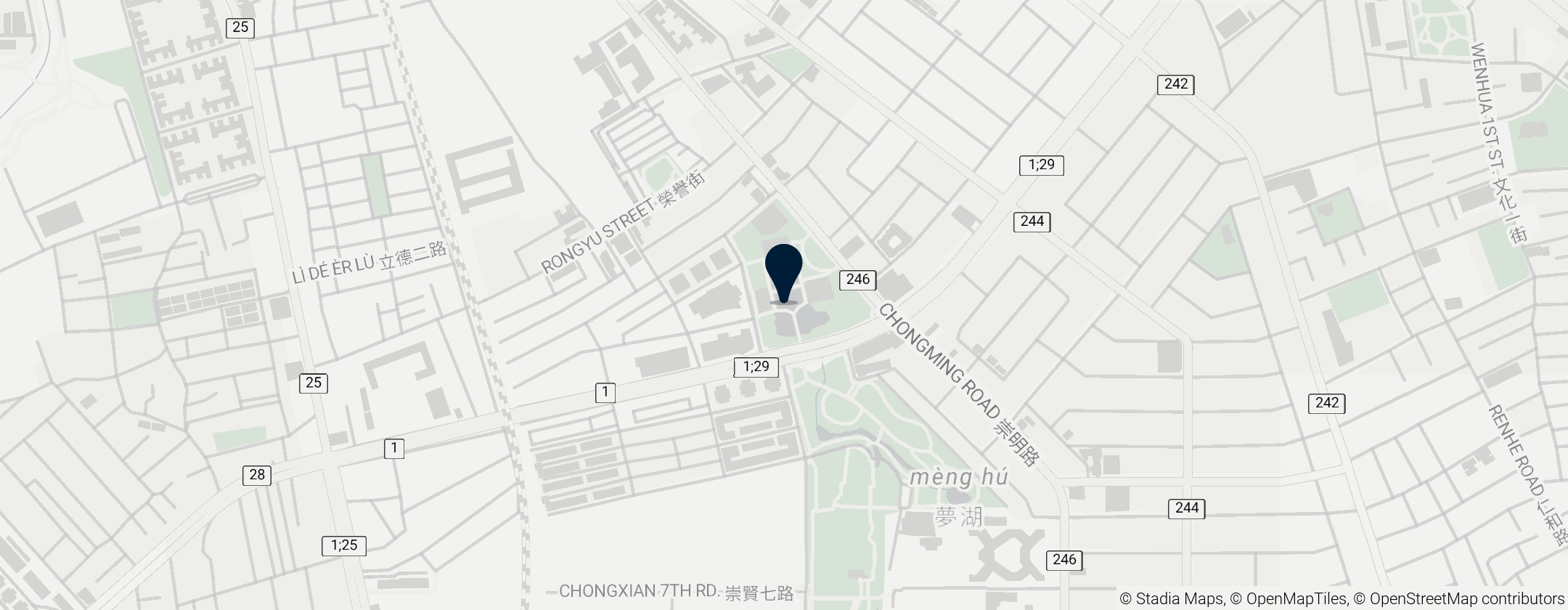 Map of Tainan Municipal Cultural Center