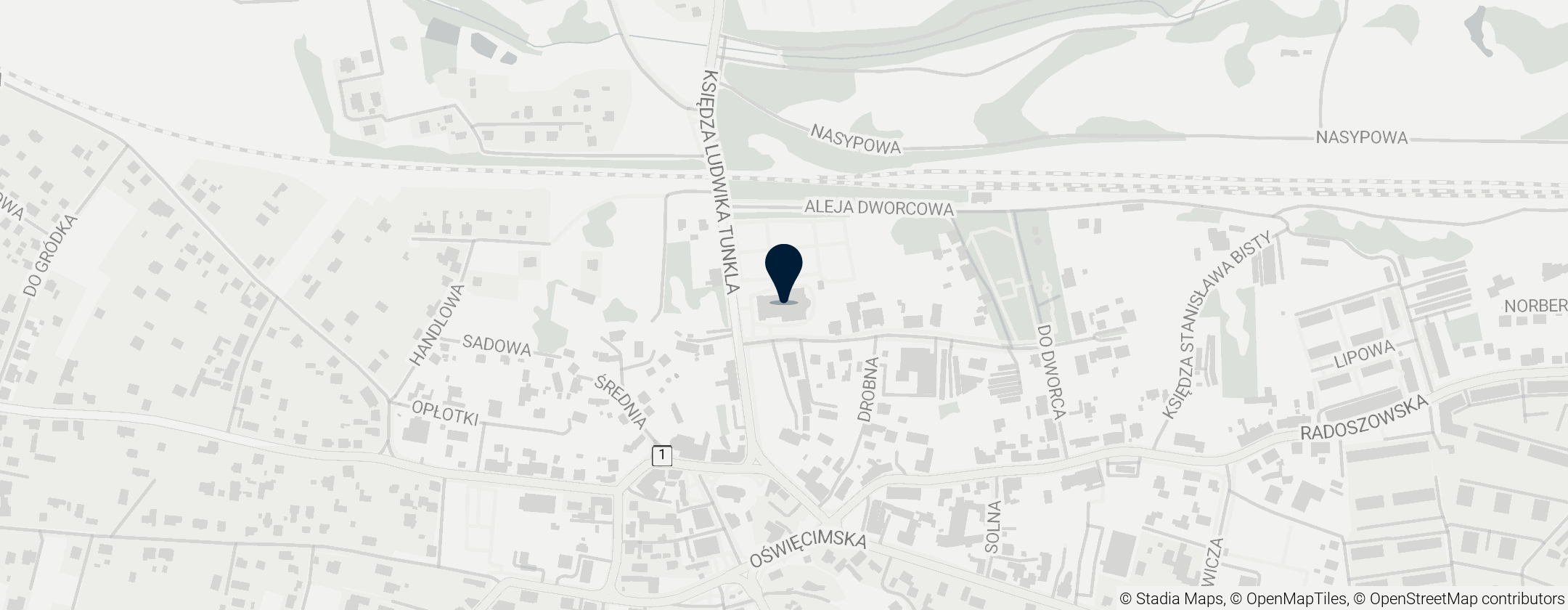 Map of Kościół Trójcy Przenajświętszej w Rudzie Śląskiej