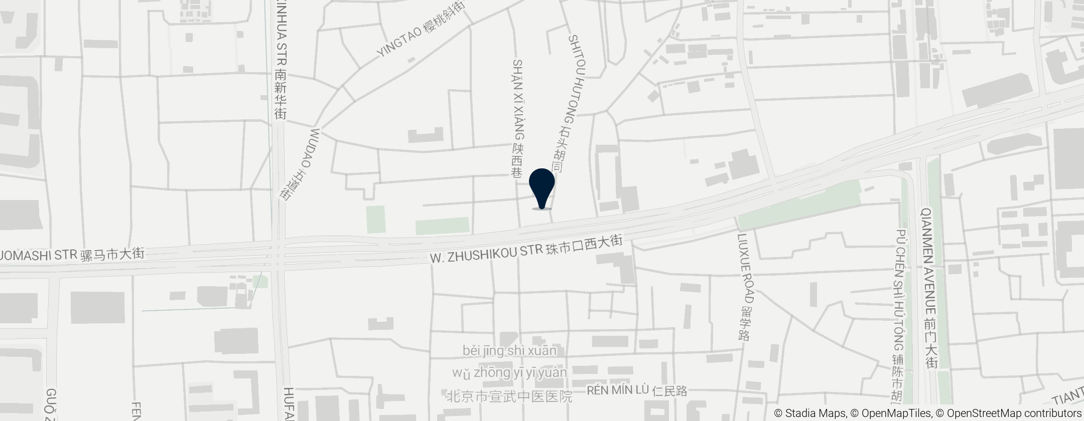 Map of Beijing Traditional Opera Museum