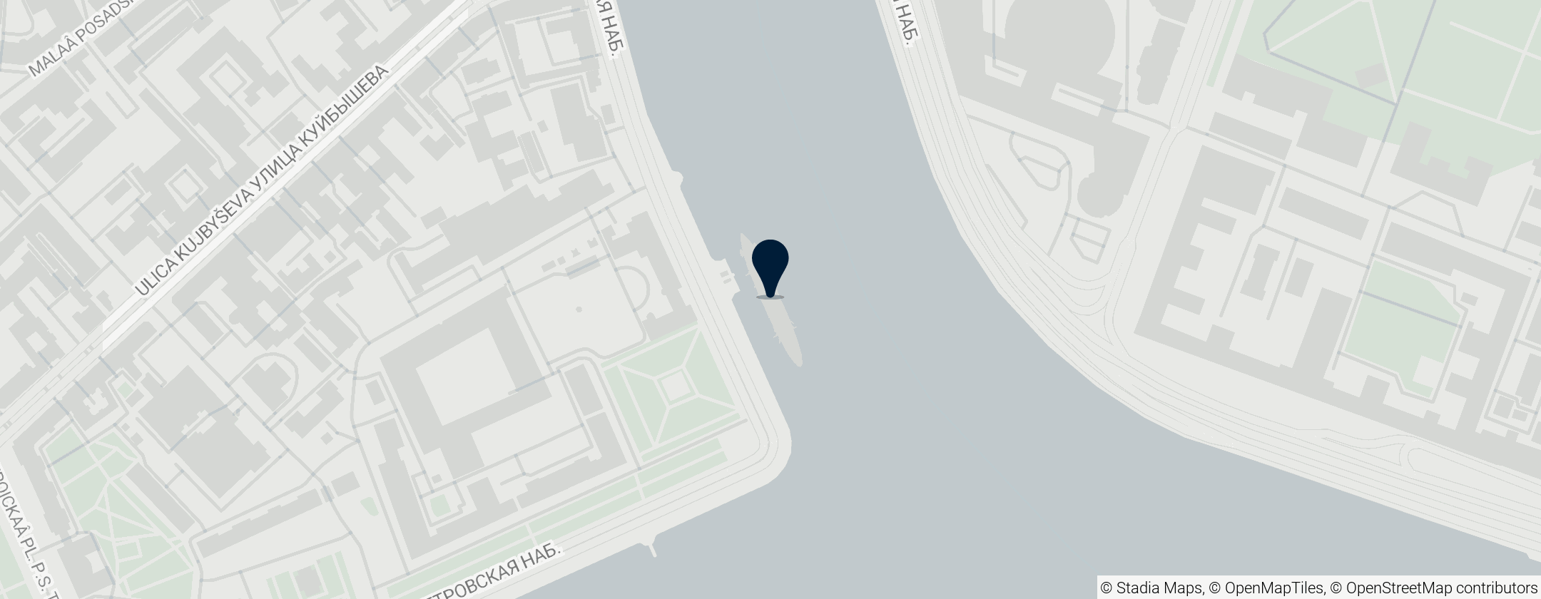 Map of крейсер Аврора