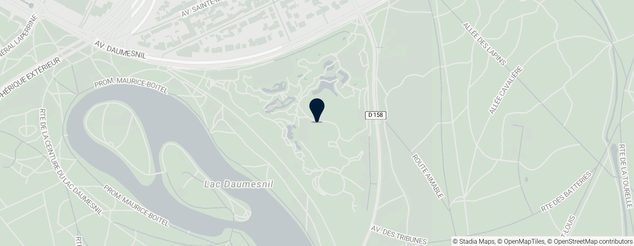 Map of Paris Zoological Park