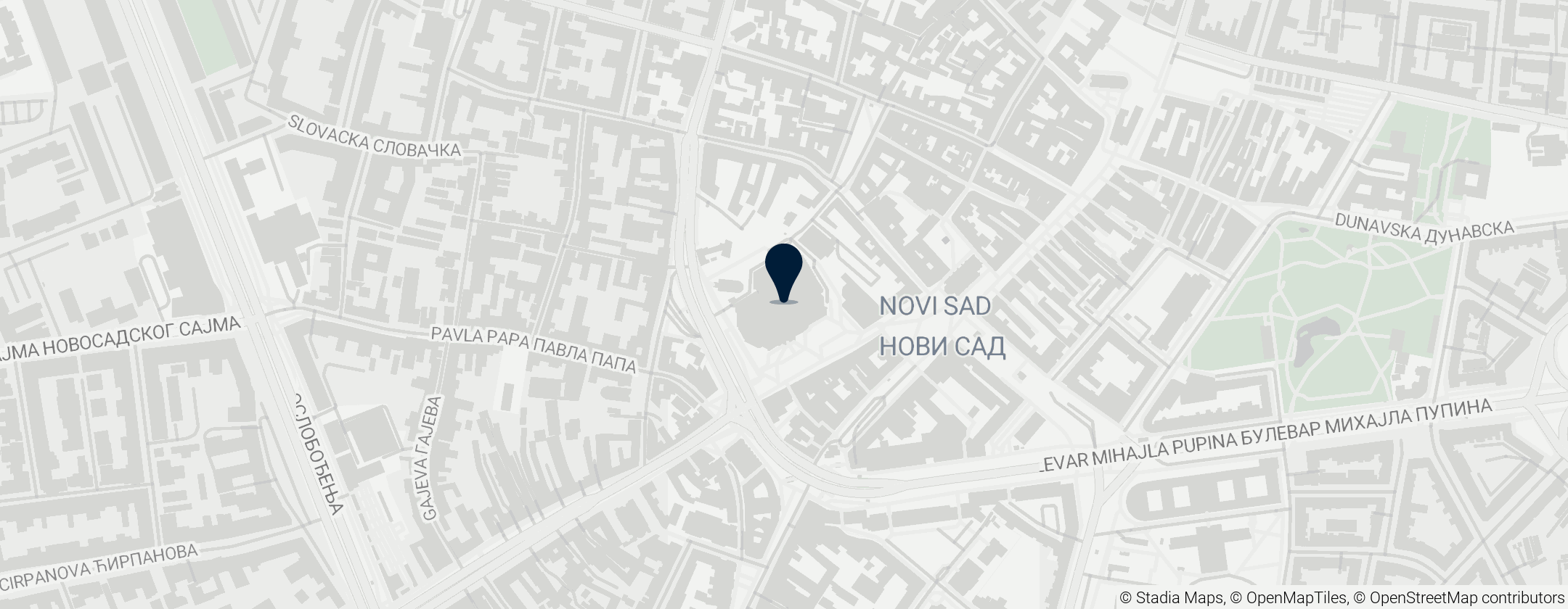 Map of Srbské národní divadlo