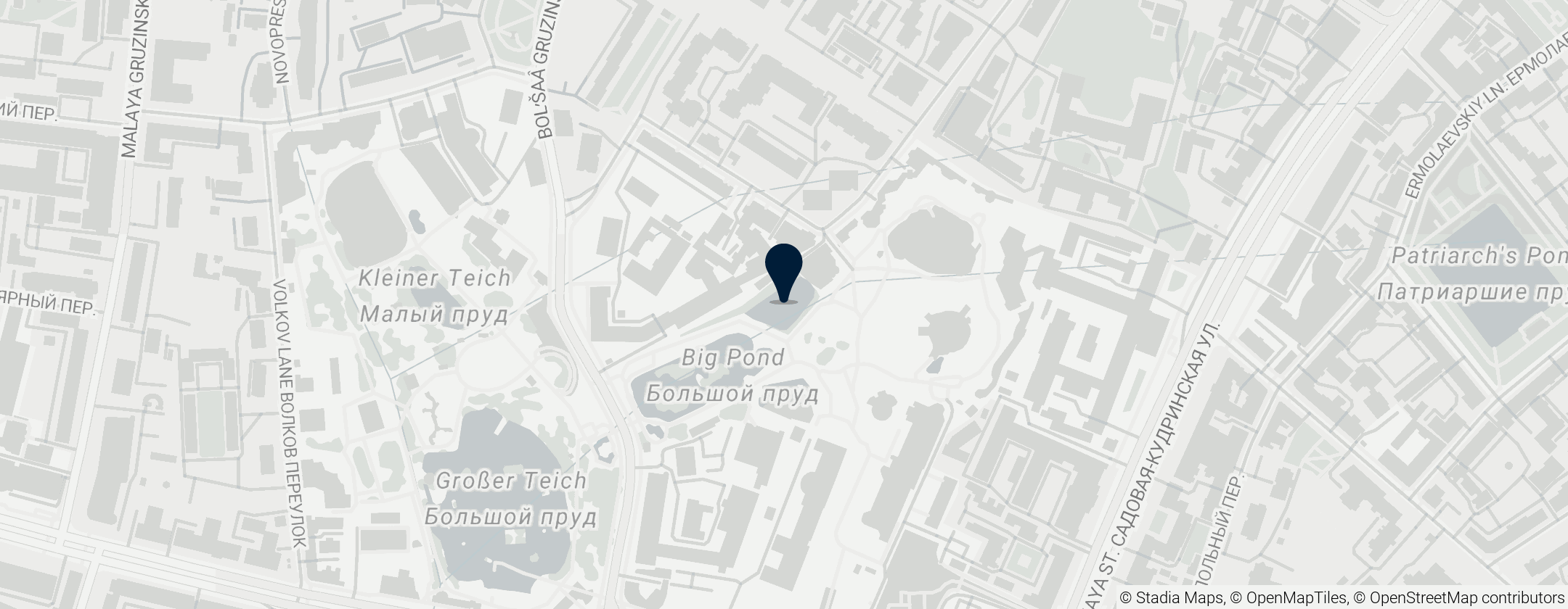 Map of Пресненские пруды