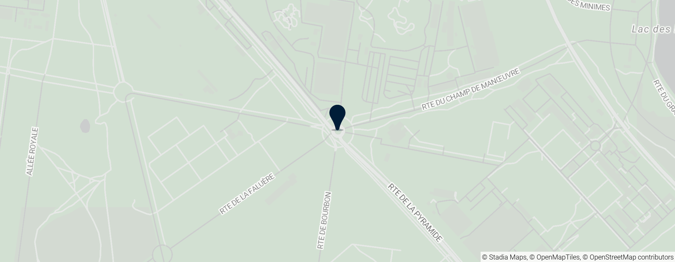 Map of Pyramide du bois de Vincennes