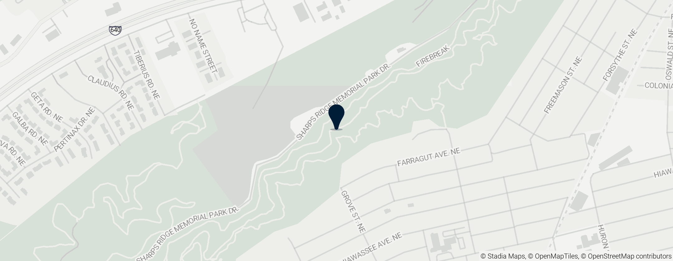 Map of Sharp's Ridge